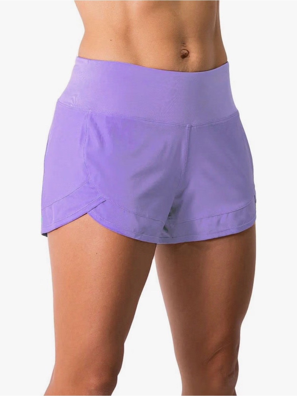 Women’s lavender running shorts- size large